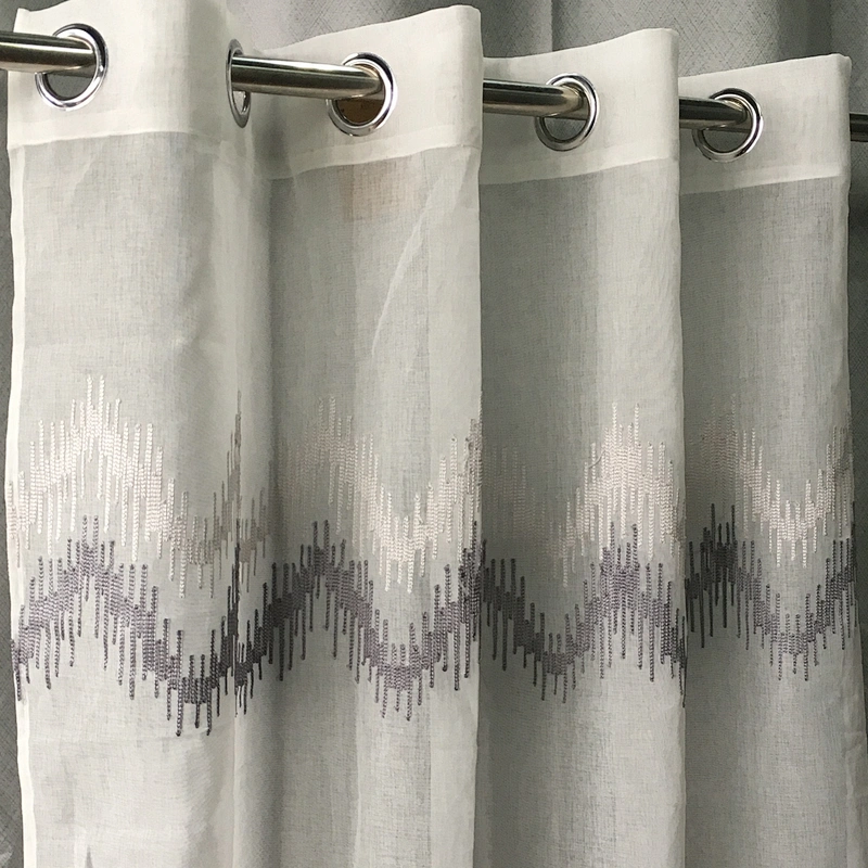 100% polyester ready made  sheer curtain for home and hotel