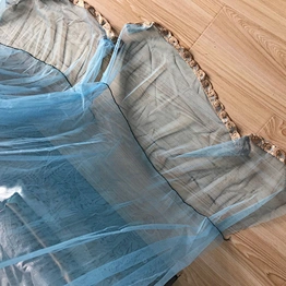 Customized 100% Polyester Decorative Net Fly Screen Anti Mosquito Door Window Curtain