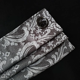 2020 polyester crinkle jacquard curtain fabric classic geometric design with low price
