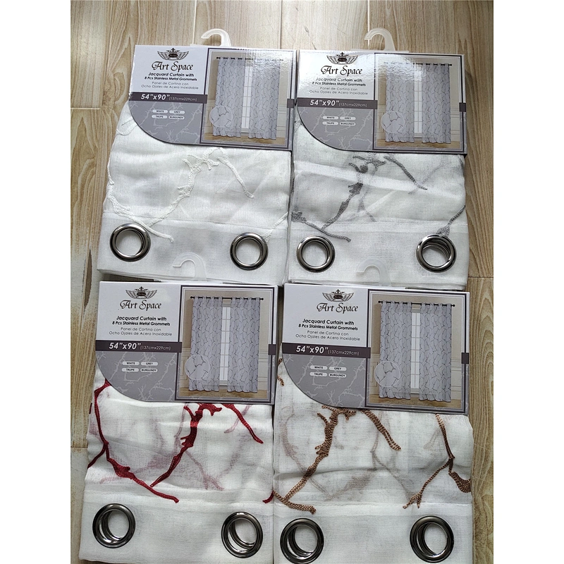 Ready made rainbow colored curtain sheer curtain romantic and elegant in the lowest price