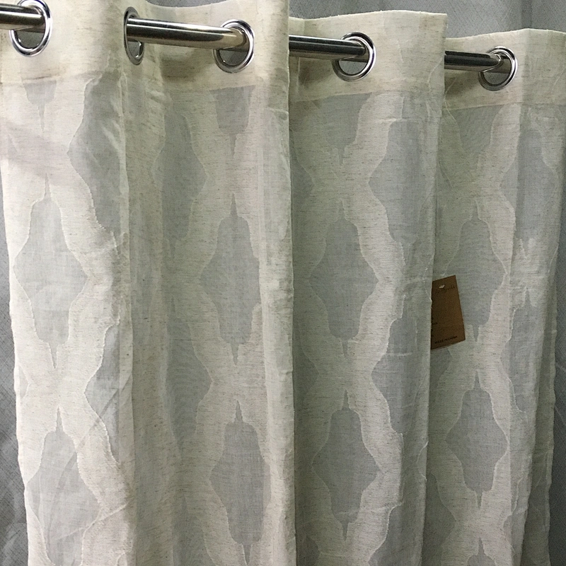 2020 new design decorative window curtain linen looked sheer window curtains