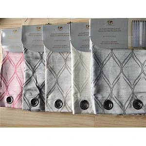 american curtain designs 100% polyester jacquard curtains fabric and materials on sale