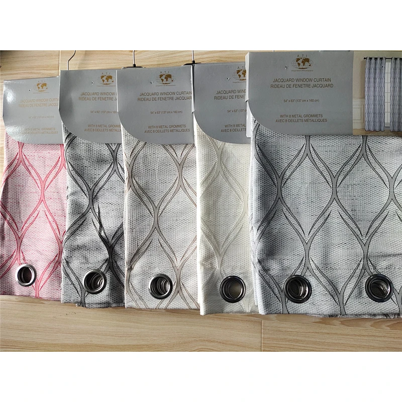 american curtain designs 100% polyester jacquard curtains fabric and materials on sale