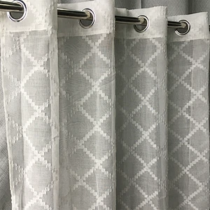 2020 geometric patterns dolly  window decorative sheer curtain
