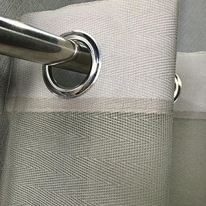 light fabric polyester fashion design  sheer window grommets curtains