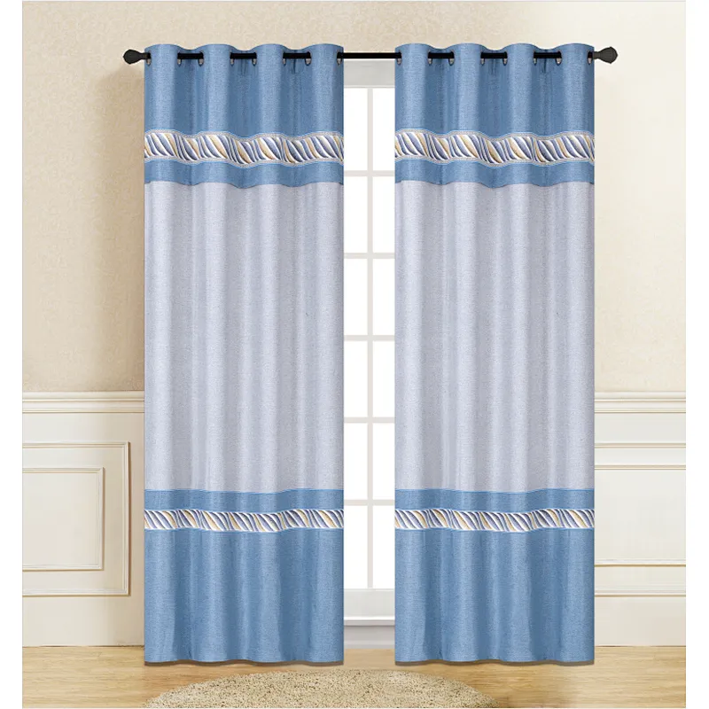 Luxury Blackout Curtains for Living Room western popular design good selling window curtain