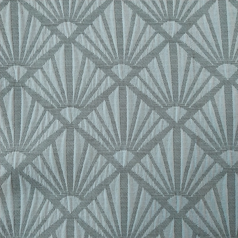 Customized 100% polyester luxury jacquard crinkle design living room window curtains for sale