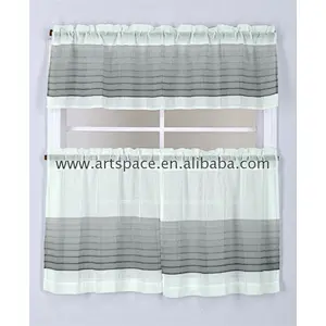 Factory outlet kitchen curtain cloth handmade curtains with price