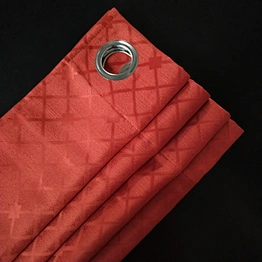 High Quality  Polyester  Grommet  Jacquard Curtain Panel classica pattern