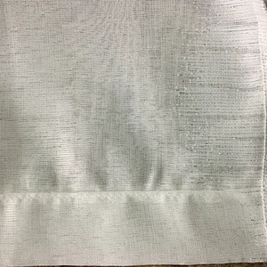 Customized home hotel polyester  white sheer fabric curtains smoke curtains with fancy design