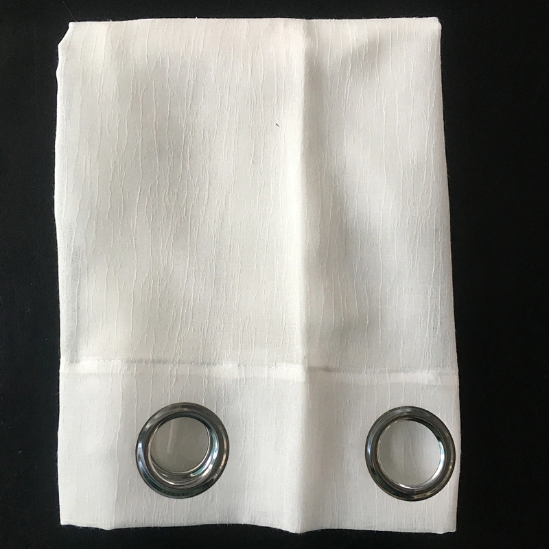 2020 new style stripe  cotton linen look grommets  window sheer window curtain