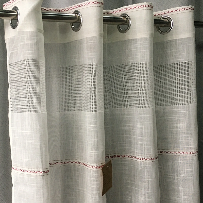 Europe best lurex yarn feather embroidery bedroom ready made material for victorian curtains drapes panels