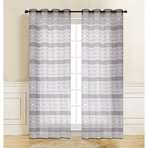 New Design Hot Foil Gold Stamping Curtain  Printing Sheer Fabric Curtain Made In China