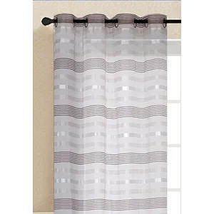 New Design Hot Foil Gold Stamping Curtain  Printing Sheer Fabric Curtain Made In China