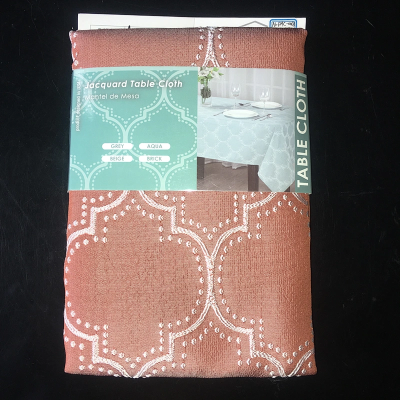 Custom table dining tablecloth polyester fabric rectangle table cloth with Modern Design