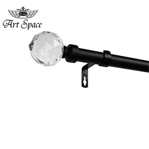 Home Finial Adjustable Modern Curtain Rod