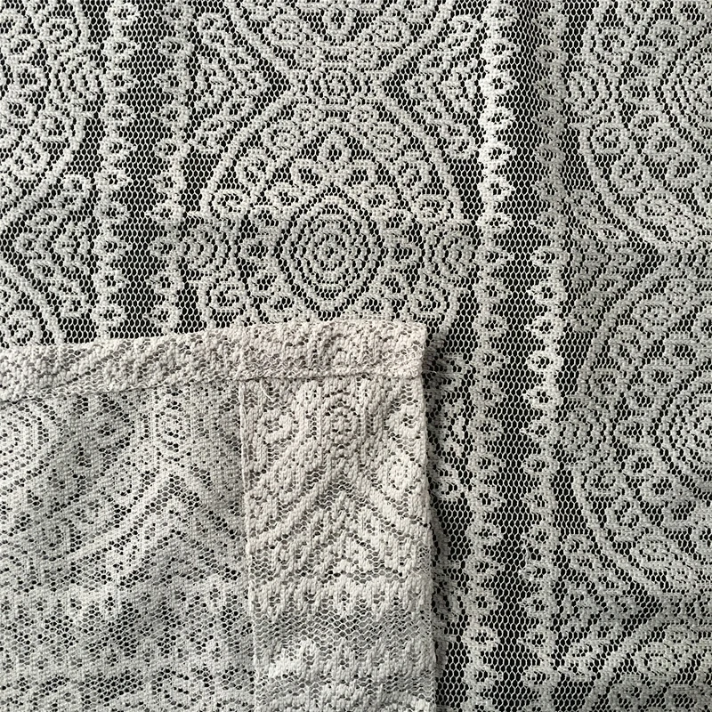 Ready Stock All our Website Factory Supply Home Decoration Sheer Lace Curtains for Windows