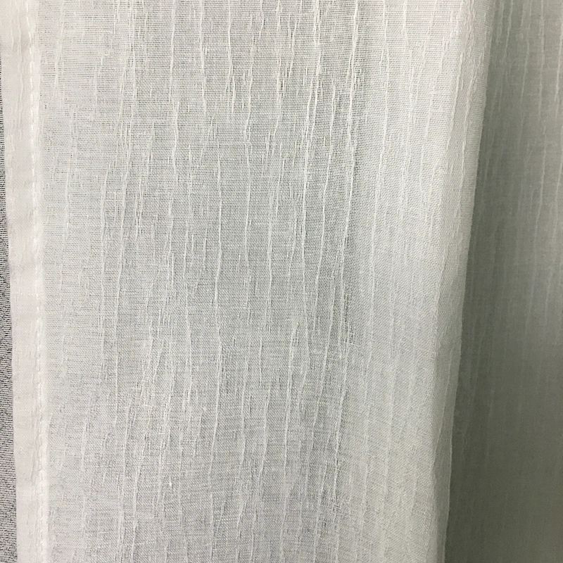 2020 new style stripe  cotton linen look grommets  window sheer window curtain