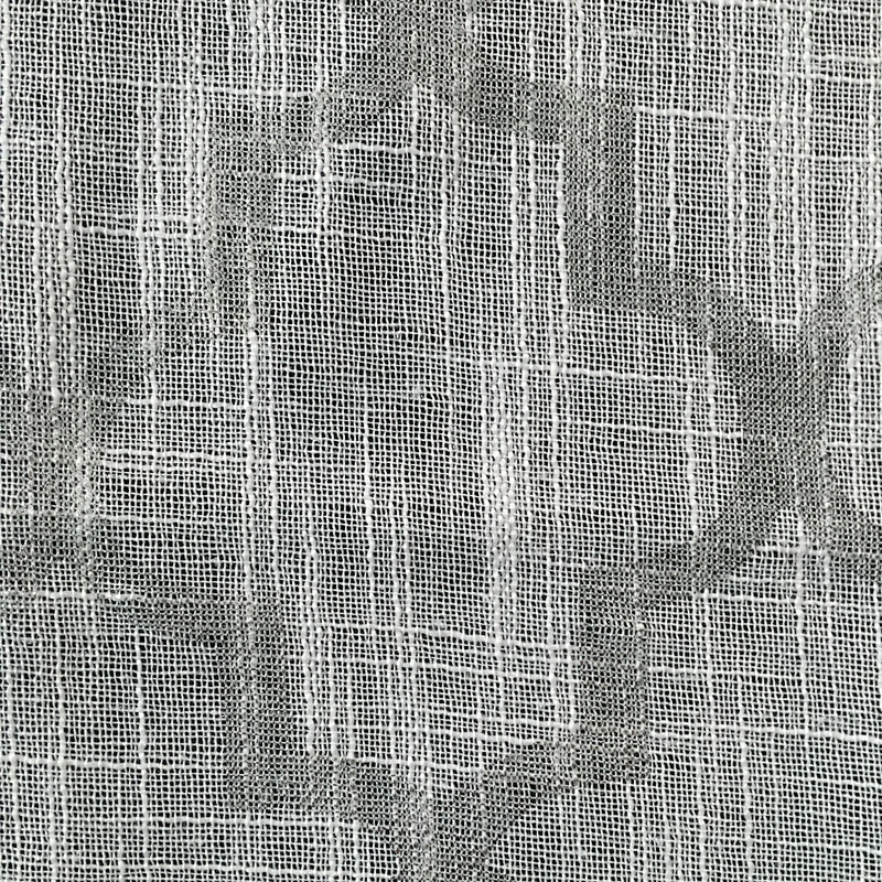 Wholesale cheap ready made burlap curtain sheer curtain for living room