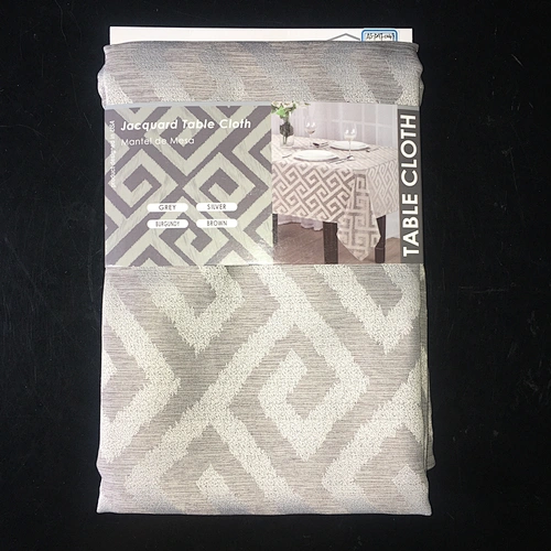 american style protective custom logo classic geometric rectangular dining table cloth