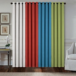 Living room acoustic curtain blackout curtain 100% polyester with high quality