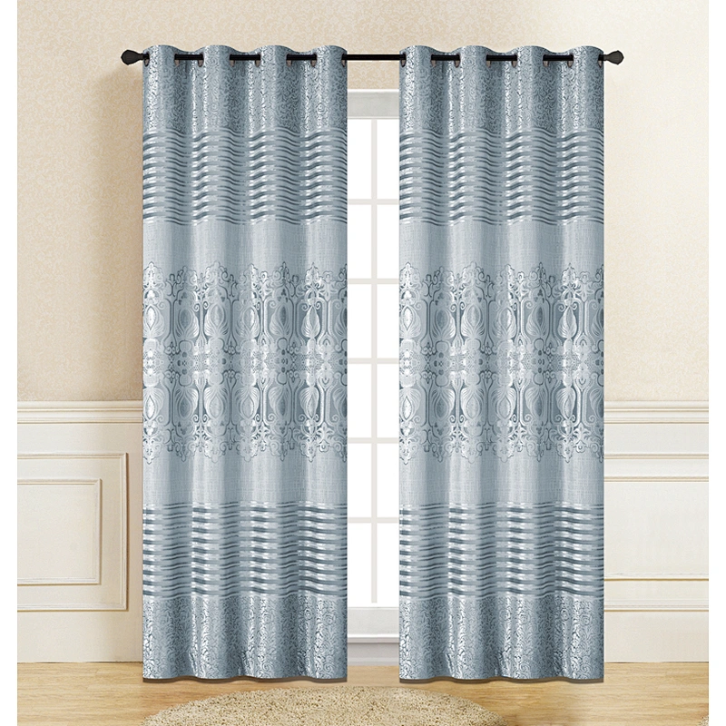 Solid Sun Shade Noble royal Luxury  Fleece Curtains Fabrics Textiles Jacquard Curtain For European
