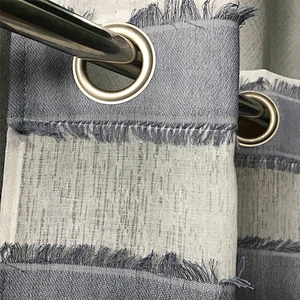 European style quality balcony window natural fibre curtain sheer curtain panel for bedroom