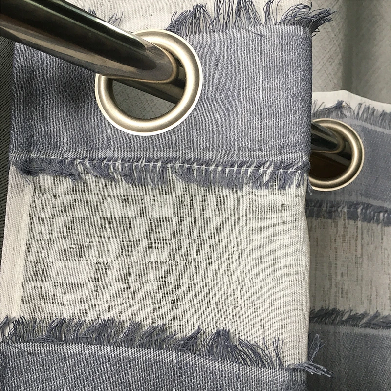 European style quality balcony window natural fibre curtain sheer curtain panel for bedroom