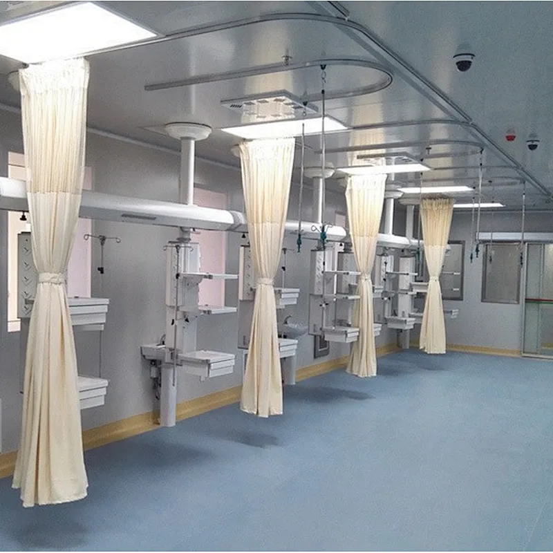 hot sale partition half shading fire retardant medical curtains in low price