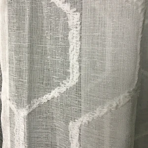 Popular sheer curtain panel and fabric for hotel and home china manufacturer