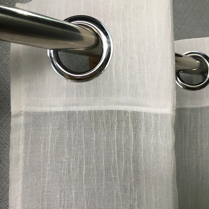 2020 new style stripe  cotton linen look grommets  window sheer window curtain