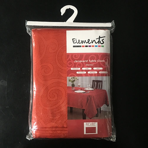 New arrival hometextile custom logo classic dining table cloth