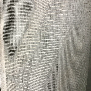 2020 fashion geometric design pattern polyester sheer window curtains with good price
