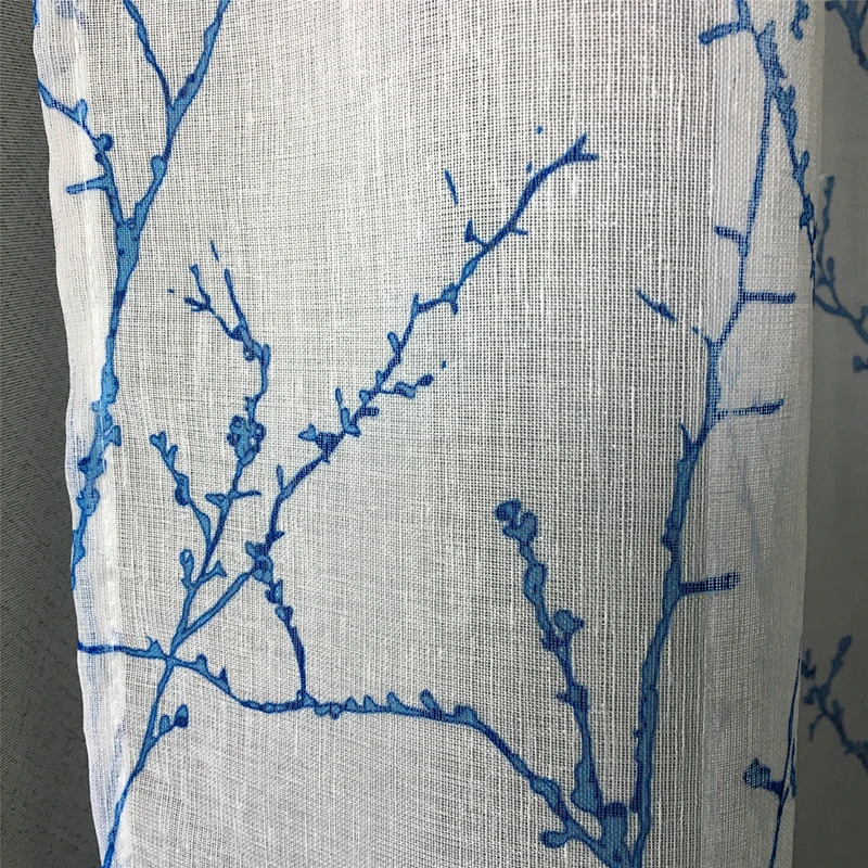 100% polyester fabric good quality sheer window curtain textile home  dolly sheer printed