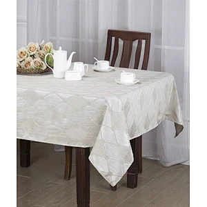 eco friendly polyester rectangle wooden design picnic camping table cloth home decoration dinner table cover