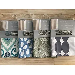 Polyester Printed Water Proof Custom Design Shower Curtain