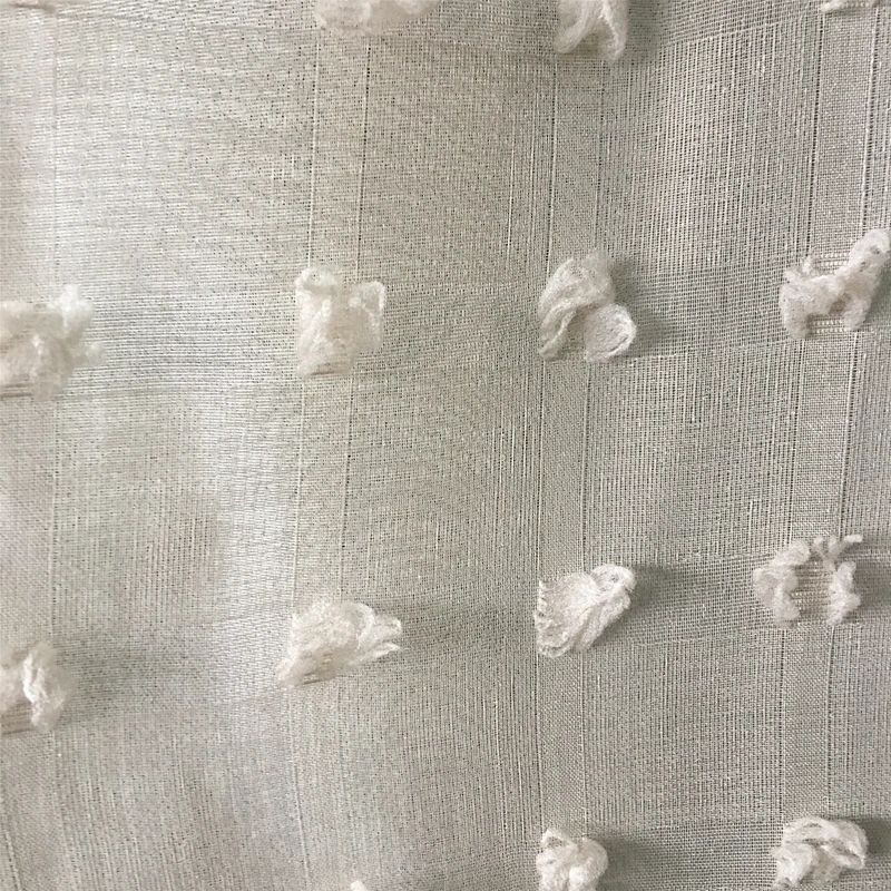 china supplier hot selling seersucker fabric sheer curtain for home and hotel
