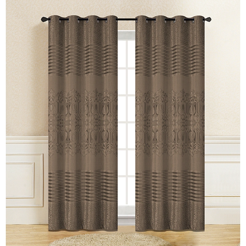 Solid Sun Shade Noble royal Luxury  Fleece Curtains Fabrics Textiles Jacquard Curtain For European