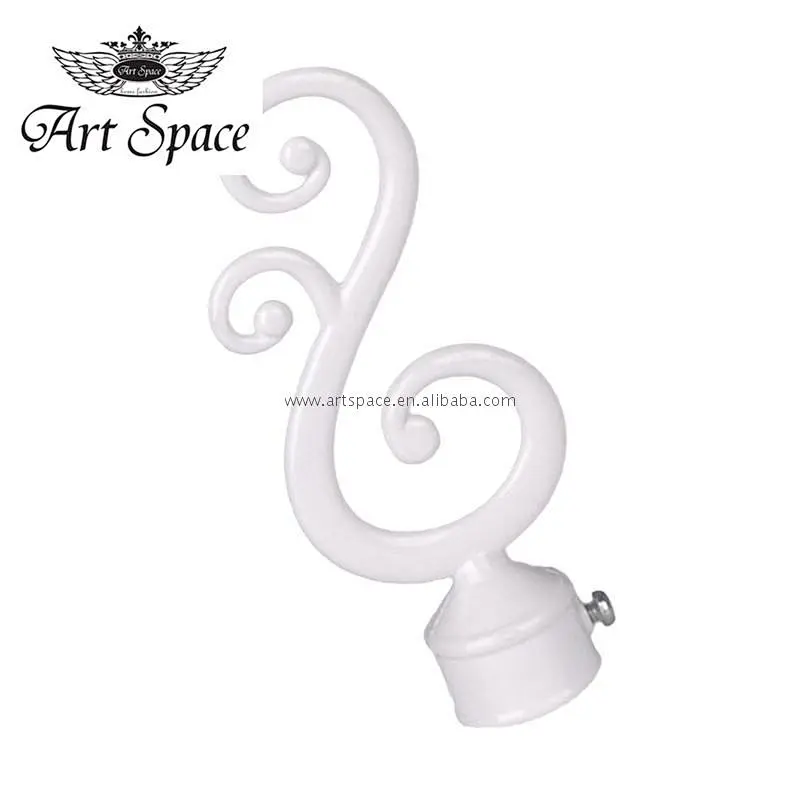 Customized curtain rod parts adjustable curtain rod brackets steel curtain rod with manufacturer price