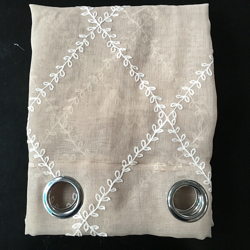 wholesale ready made embroidery macrame curtain  for the living room
