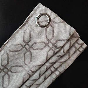 Cheap factory price ready made jacquard  curtains new design for sale