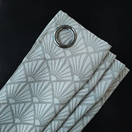 Customized 100% polyester luxury jacquard crinkle design living room window curtains for sale