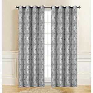 Stock Classic The geometric design Polyester Luxury Fancy Window Curtain