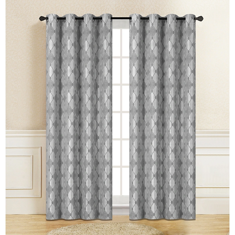 Stock Classic The geometric design Polyester Luxury Fancy Window Curtain