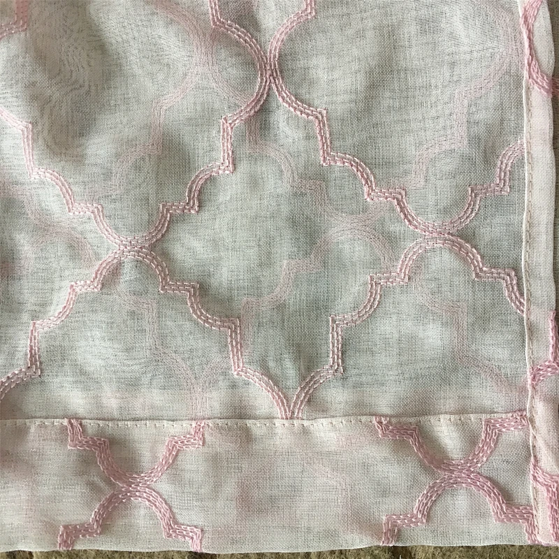 custom polyester floral embroidery wholesale  ready-made exotic curtains for living room