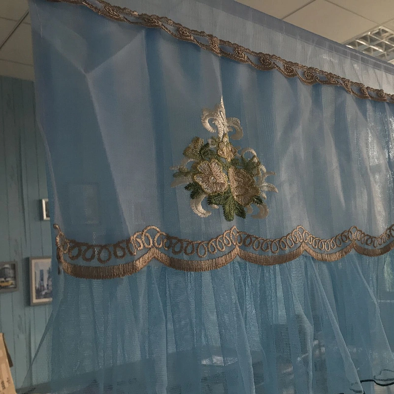 Customized 100% Polyester Decorative Net Fly Screen Anti Mosquito Door Window Curtain