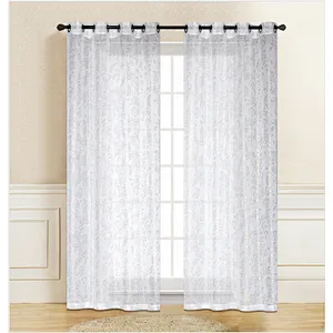 modern metallic shiny hand block leave print gold glitter foil curtain for home decoration