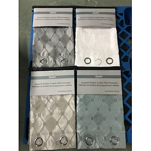 Stock Classic The geometric design Polyester Luxury Fancy Window Curtain