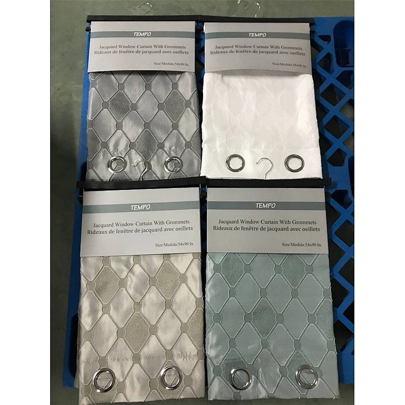 Stock Classic The geometric design Polyester Luxury Fancy Window Curtain