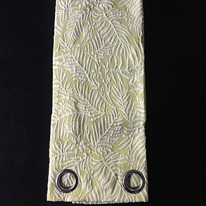 Low price jacquard window curtain for hotel polyester fabric fabrics in stock